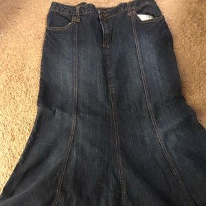 Maxi jean skirt